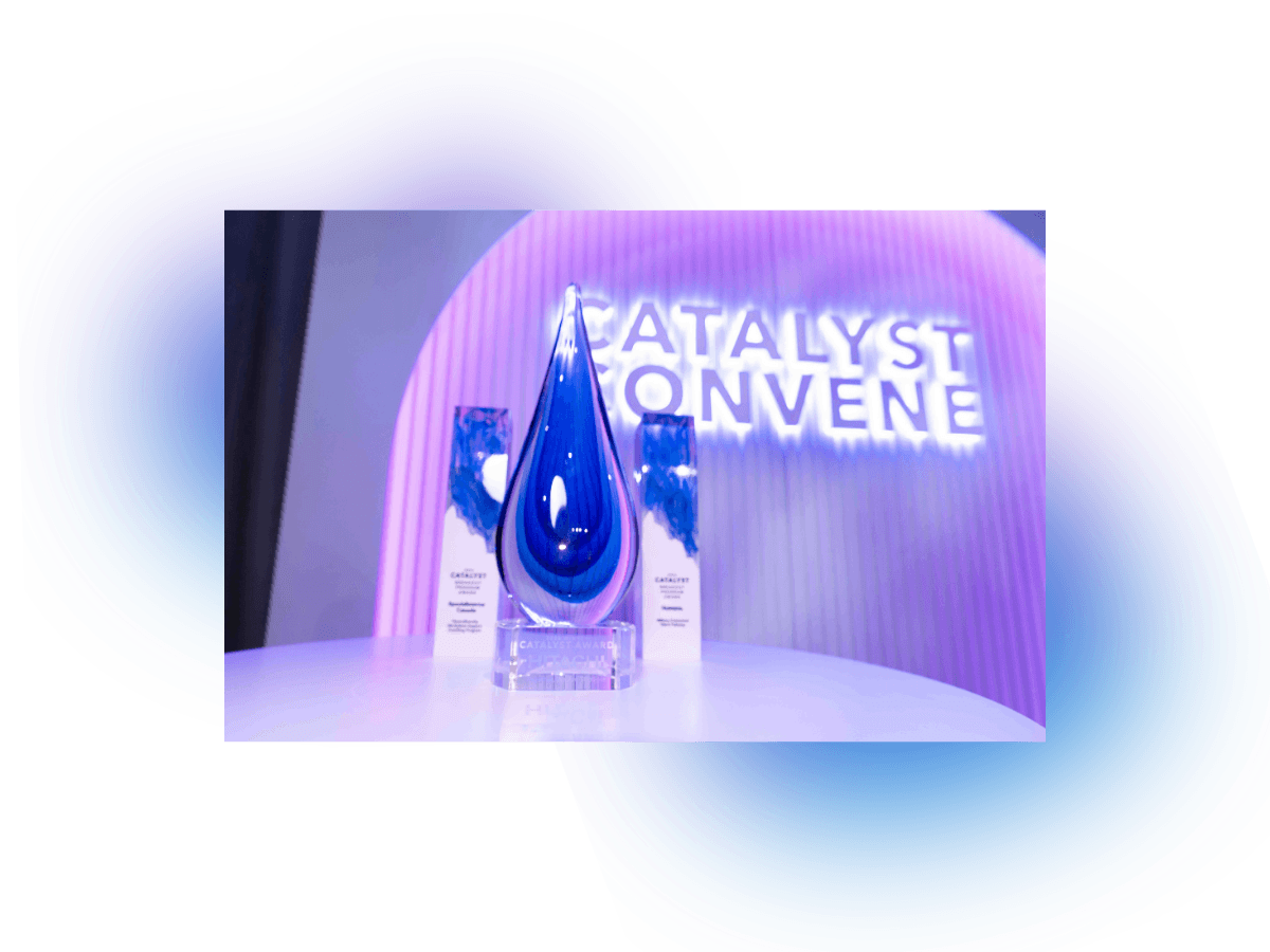 The Catalyst Award on the Catalyst Convene stage