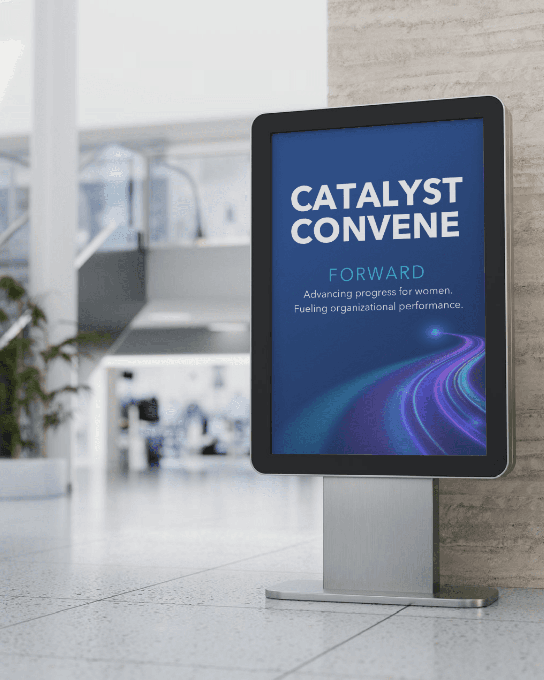 A mockup of a Catalyst Convene sponsorship promotional opportunity